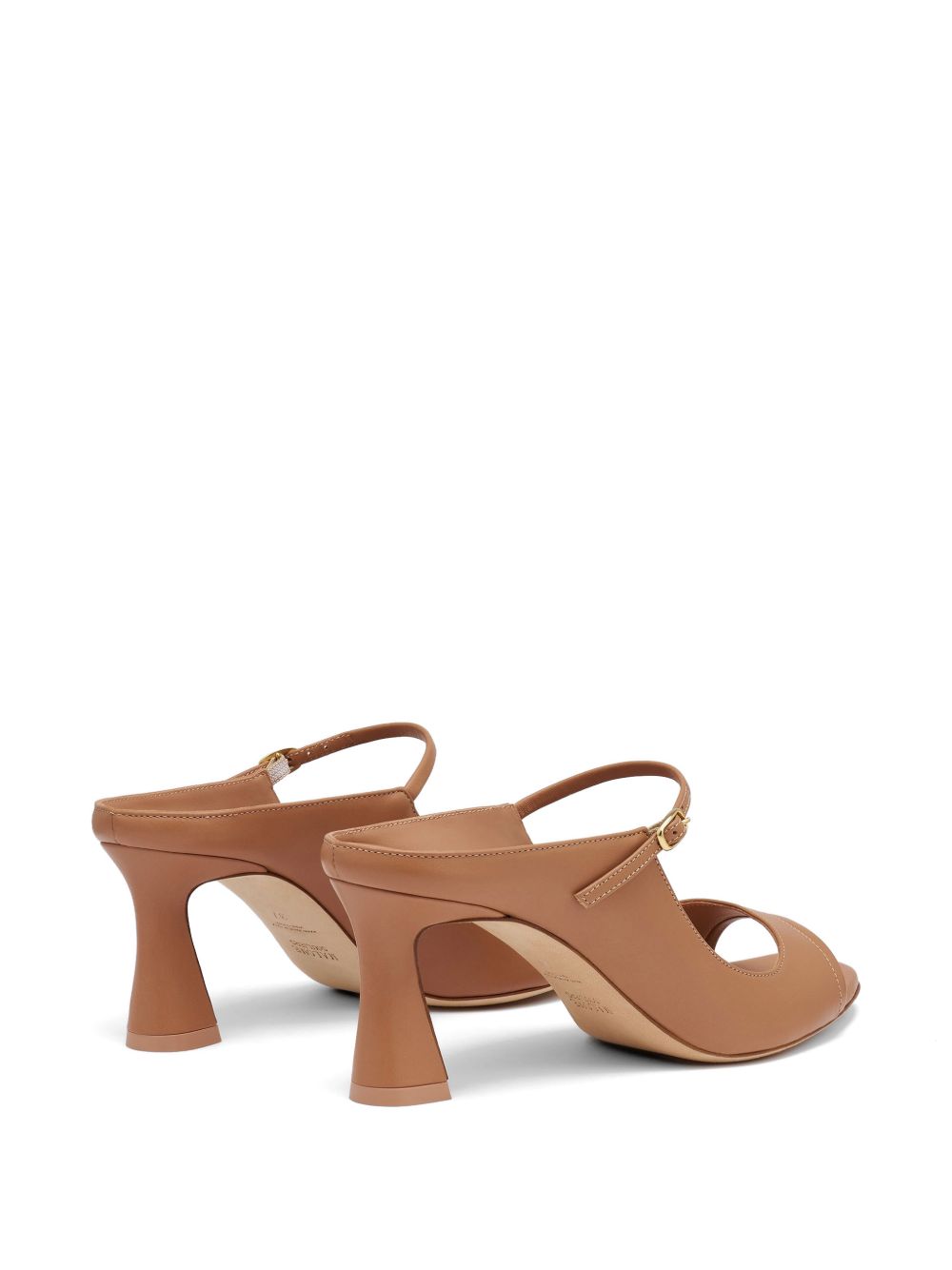 Mules Rania 70 in pelle rosa cipria 