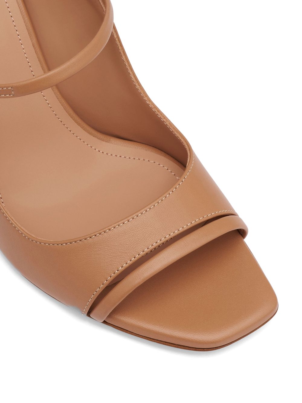 Mules Rania 70 in pelle rosa cipria 