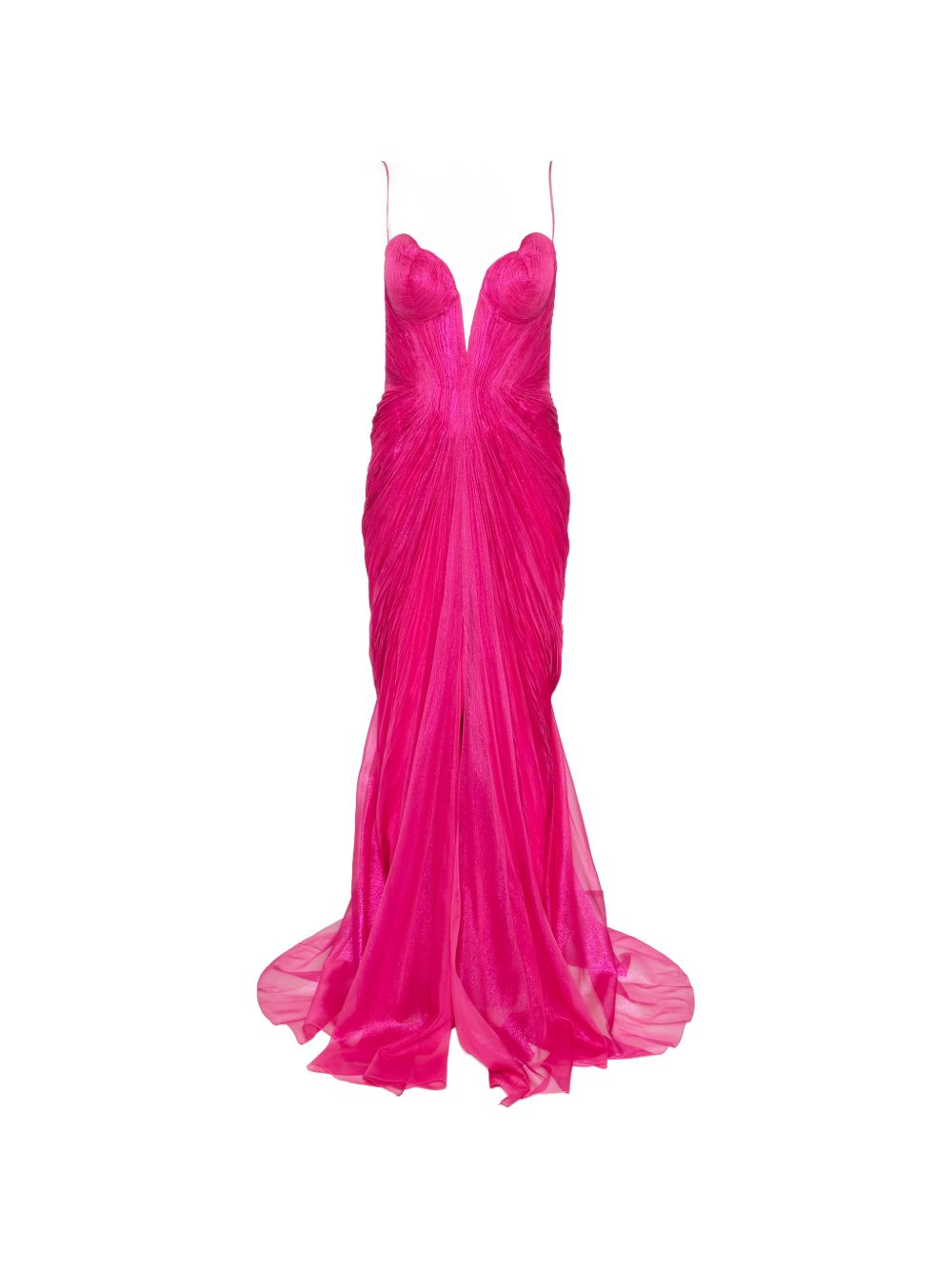 Abito cecilia con scollo a cuore in rosa Maria lucia hohan - donna 