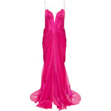 Abito cecilia con scollo a cuore in rosa Maria lucia hohan - donna 