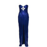 Abito maxi con cut-out stephanie in blu Maria lucia hohan - donna 