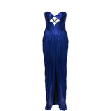 Abito maxi con cut-out stephanie in blu Maria lucia hohan - donna 