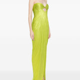 Abito maxi stephanie con cut-out in blu Maria lucia hohan - donna 