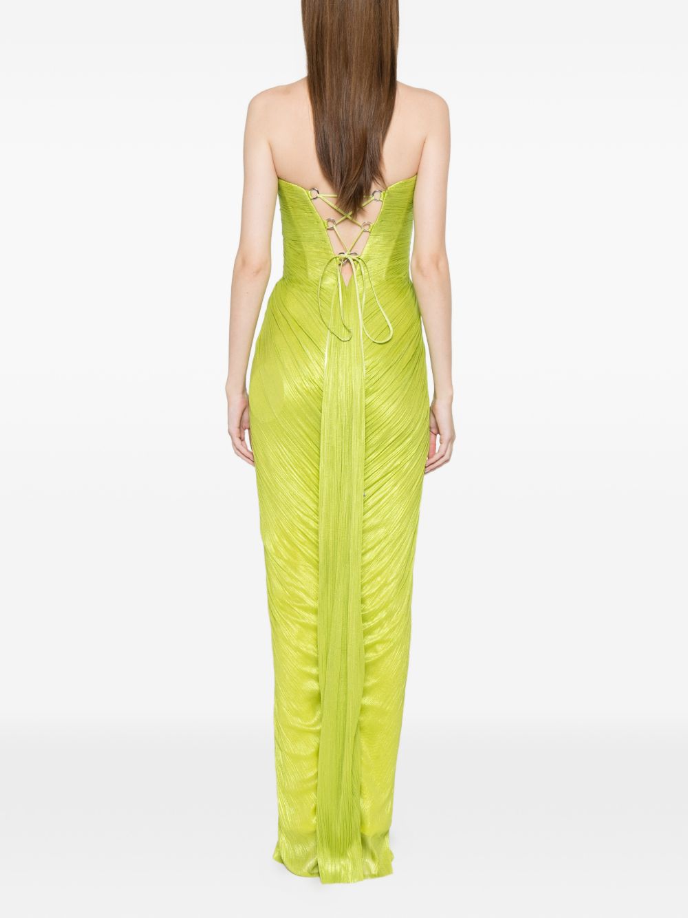 Abito maxi stephanie con cut-out in blu Maria lucia hohan - donna 