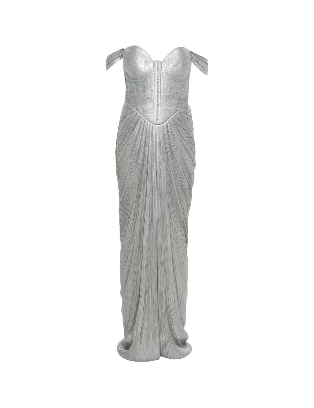 Abito maxi stephanie con cut-out in verde Maria lucia hohan - donna 
