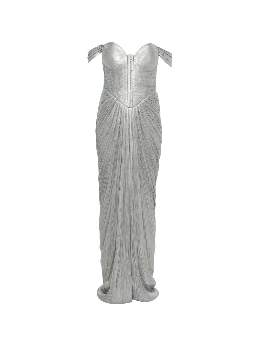 Abito maxi stephanie con cut-out in verde Maria lucia hohan - donna 
