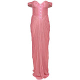Abito susie con scollo a cuore in rosa Maria lucia hohan - donna 