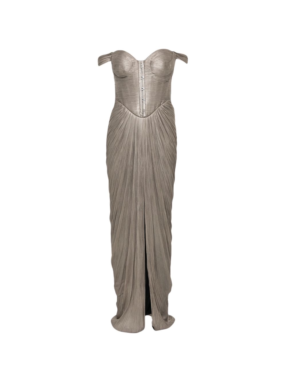 Abito susie con scollo a cuore in argento Maria lucia hohan - donna 