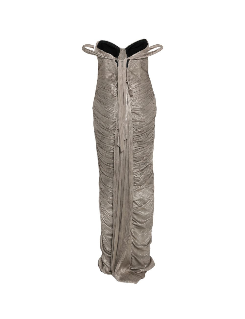 Abito susie con scollo a cuore in argento Maria lucia hohan - donna 