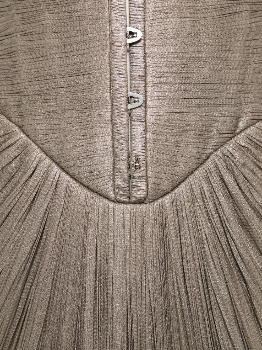 Abito susie con scollo a cuore in argento Maria lucia hohan - donna 