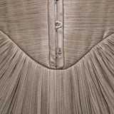 Abito susie con scollo a cuore in argento Maria lucia hohan - donna 