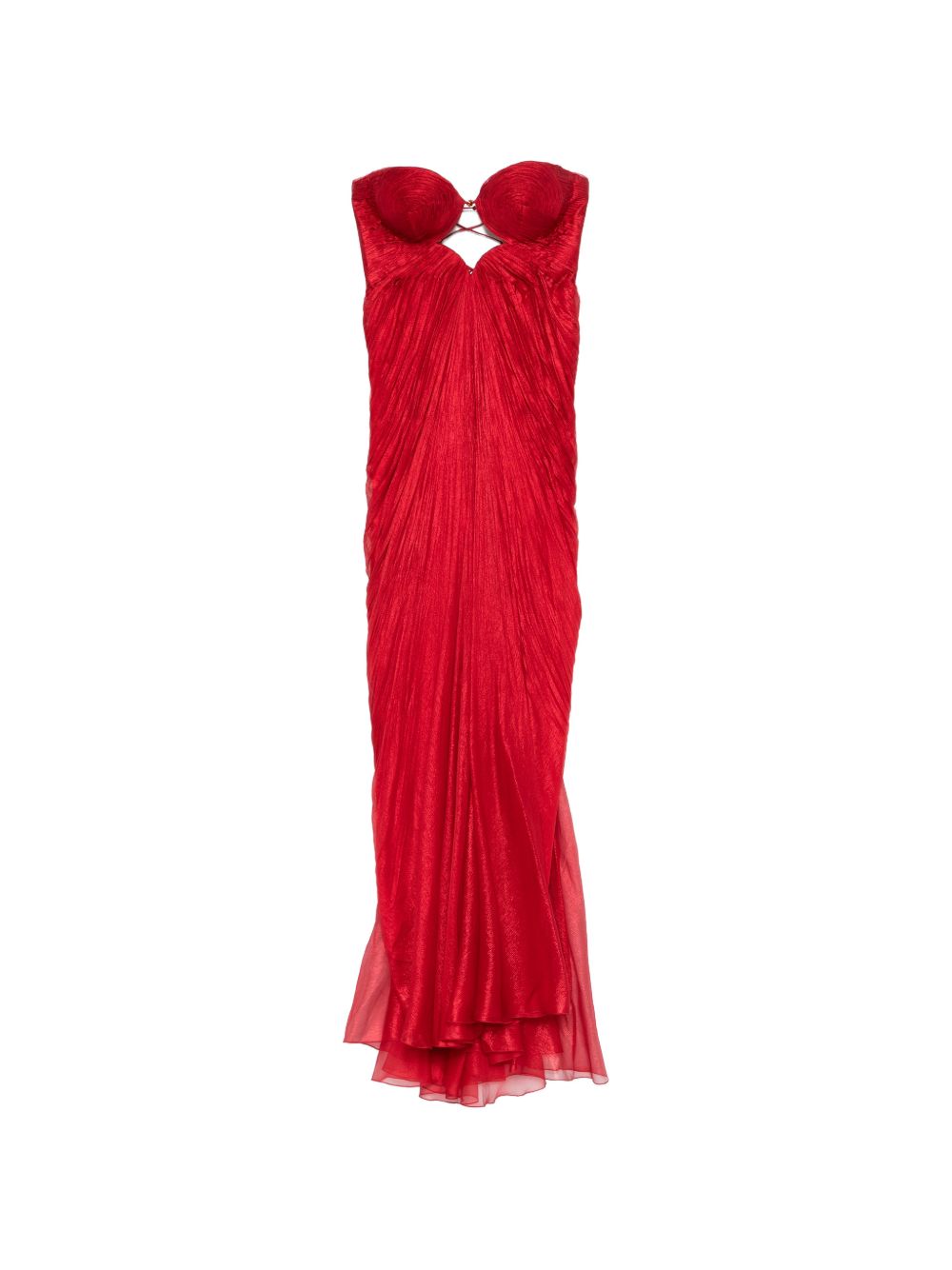 Abito lungo con dettaglio cut-out julietta in rosso Maria lucia hohan - donna 