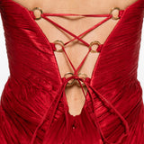 Abito lungo con dettaglio cut-out julietta in rosso Maria lucia hohan - donna 