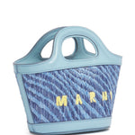 Borsa con logo tropicalia in celeste Marni - donna 
