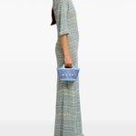 Borsa con logo tropicalia in celeste Marni - donna 