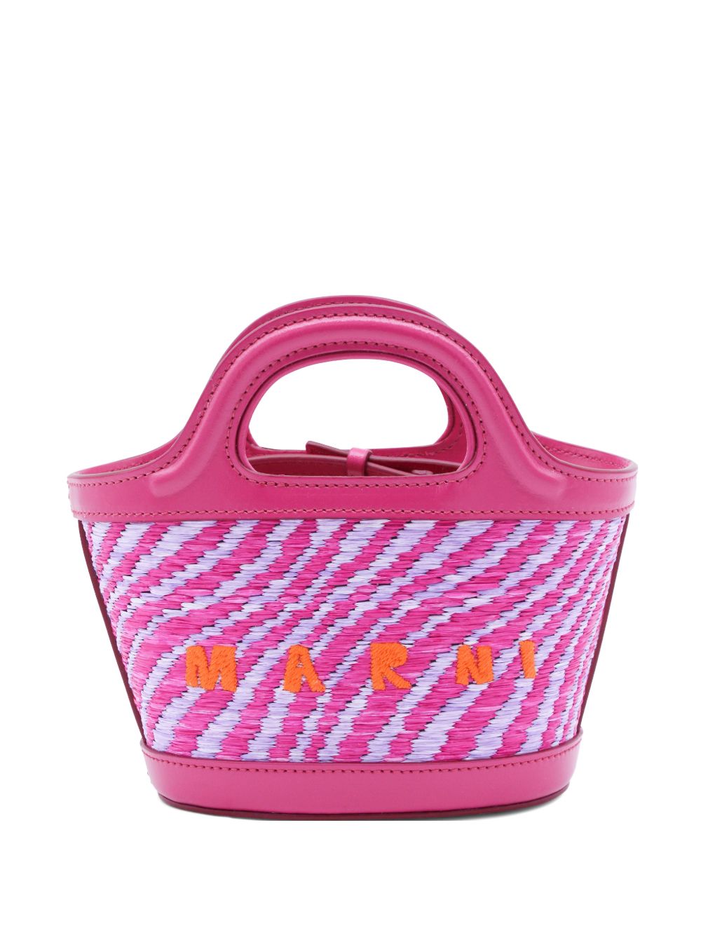 Borsa con logo tropicalia in rosa Marni - donna 