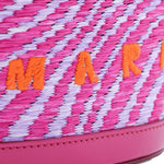 Borsa con logo tropicalia in rosa Marni - donna 