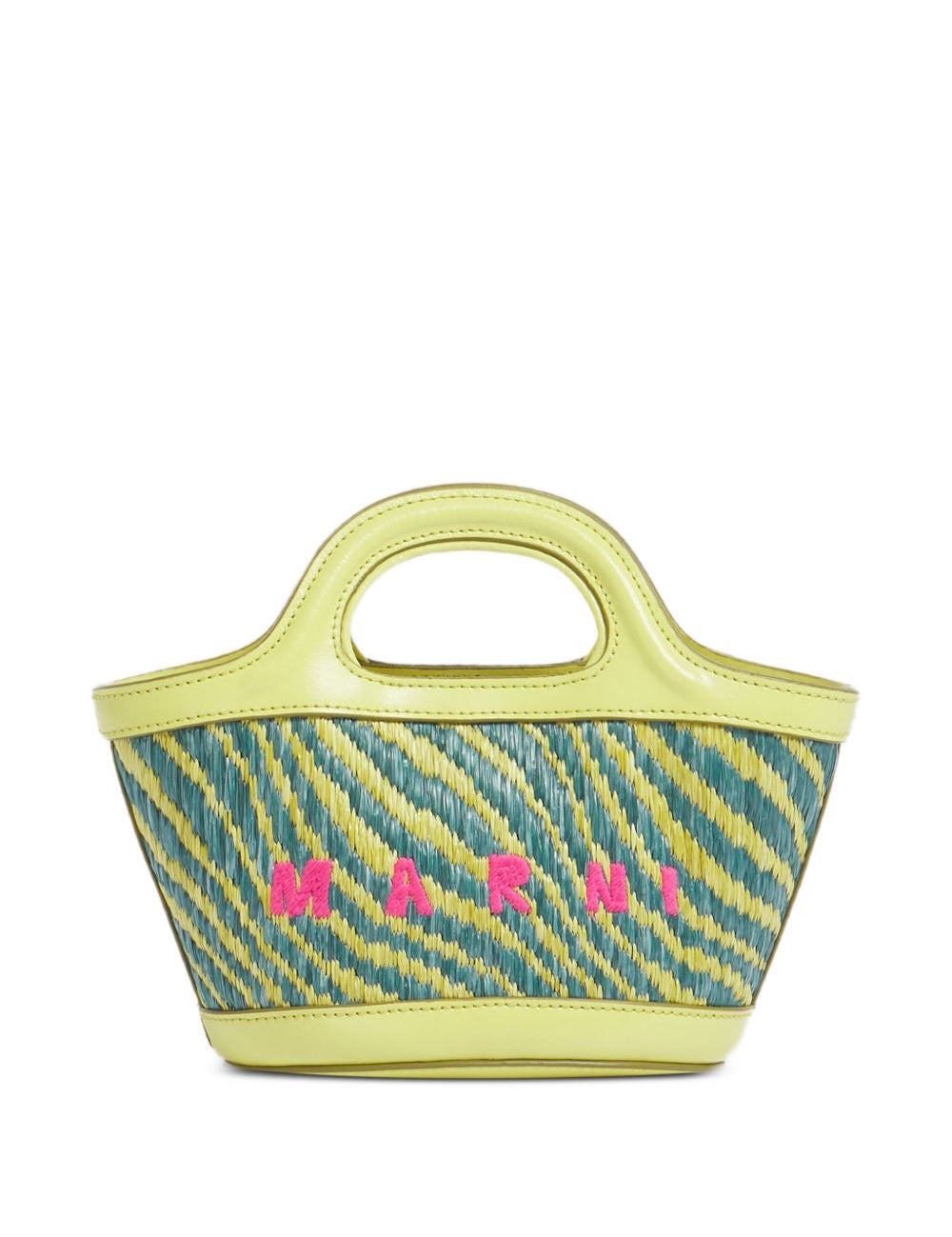 Borsa con logo tropicalia in giallo Marni - donna 