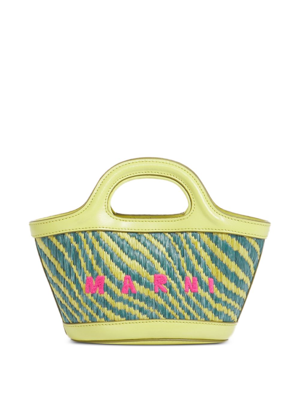 Borsa con logo tropicalia in giallo Marni - donna 