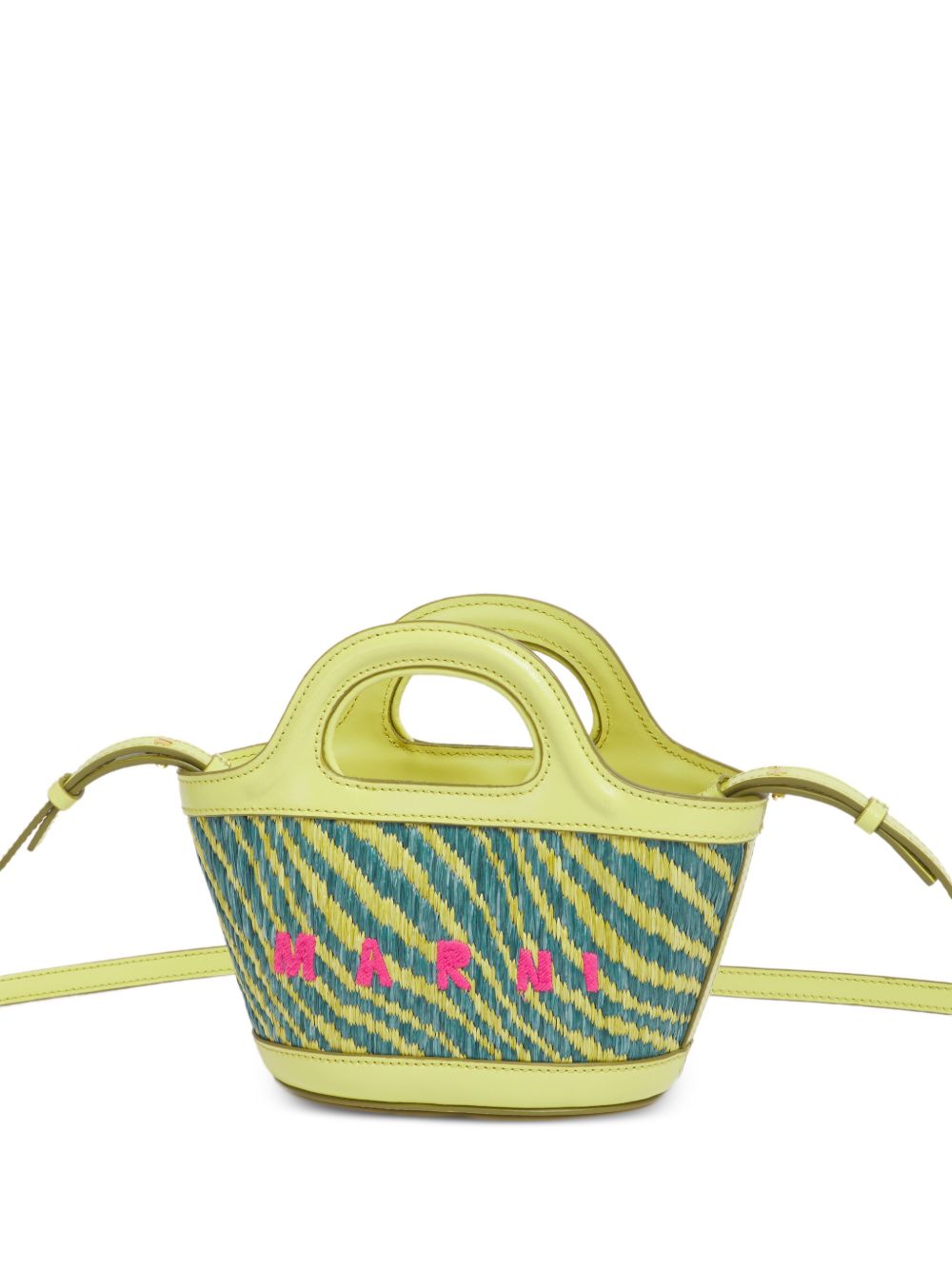 Borsa con logo tropicalia in giallo Marni - donna 