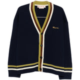 Cardigan a righe con ricamo in blu Marni - uomo 