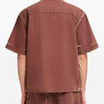 Camicia a maniche corte in marrone Marni - uomo 