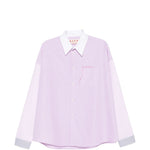 Camicia con logo in lilla Marni - uomo 