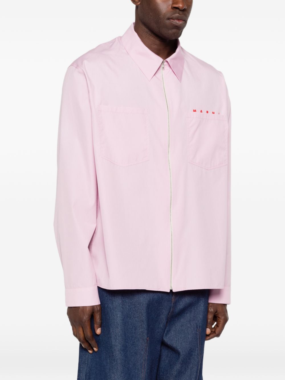 Camicia a maniche lughe in rosa Marni - uomo 