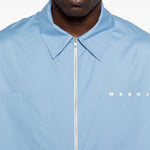 Camicia con zip a maniche lunghe in blu Marni - uomo 