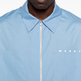Camicia con zip a maniche lunghe in blu Marni - uomo 