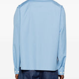 Camicia con zip a maniche lunghe in blu Marni - uomo 
