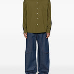 Camicia a maniche lunghe con tasca sul petto in verde Marni - uomo 
