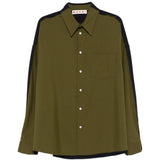 Camicia a maniche lunghe con tasca sul petto in verde Marni - uomo 