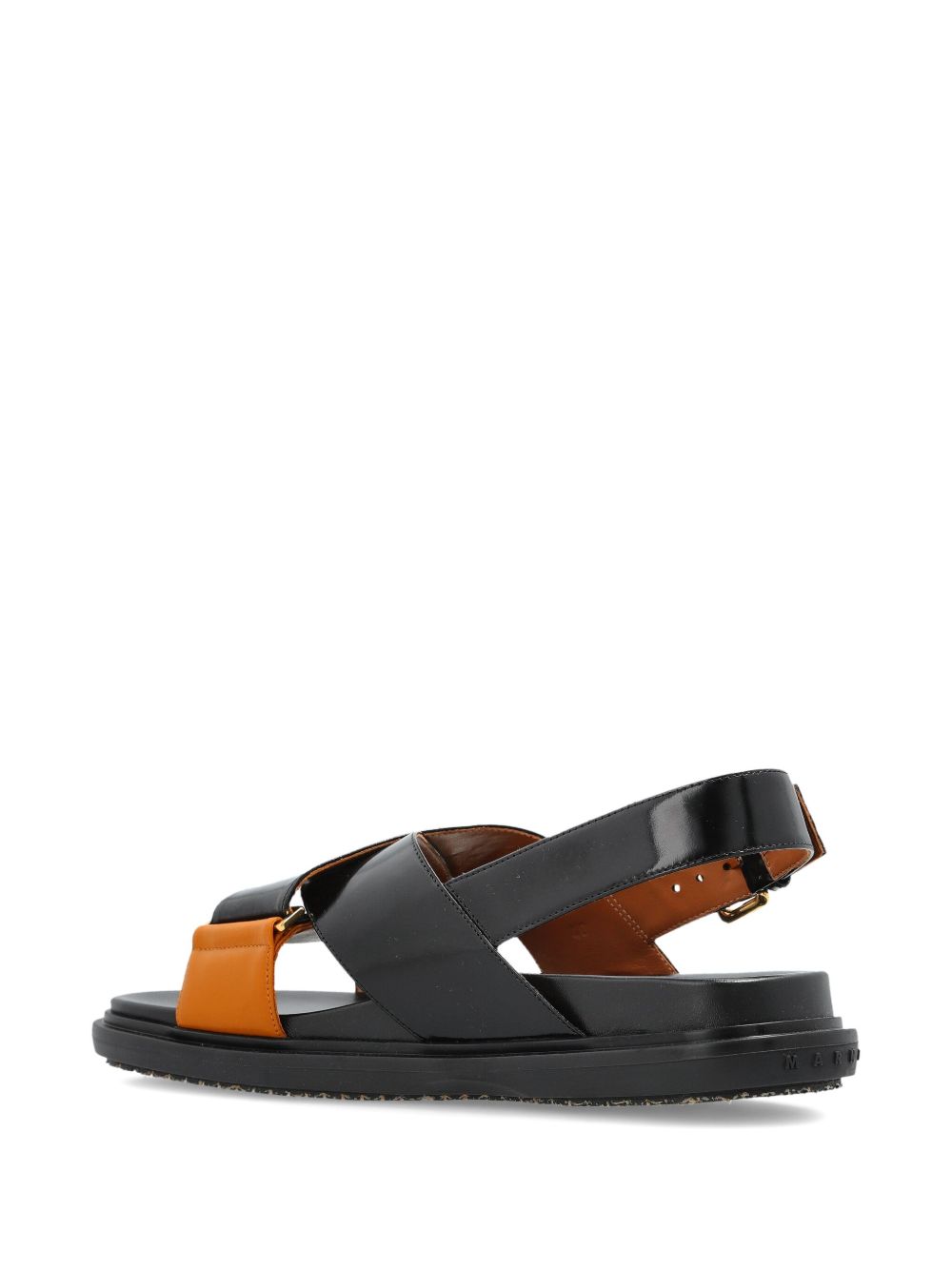 Sandali fb criscross in nero e marrone Marni - donna 