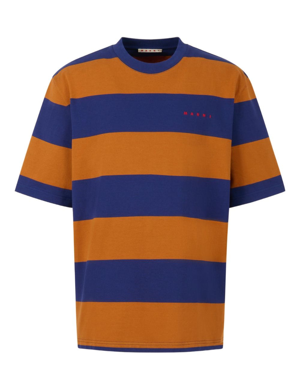 T-shirt a righe in bianco Marni - uomo 