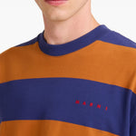 T-shirt a righe in bianco Marni - uomo 