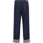 Jeans dritti con ricamo su tasca in blu Marni - uomo 