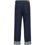 Jeans dritti con ricamo su tasca in blu Marni - uomo 