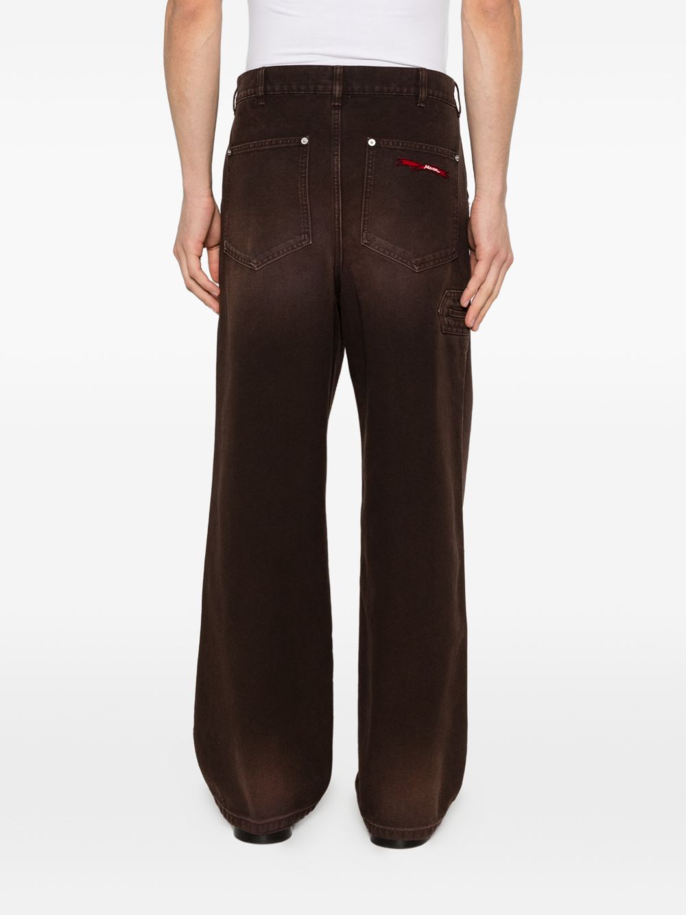Pantaloni con tasche in marrone Marni - uomo 