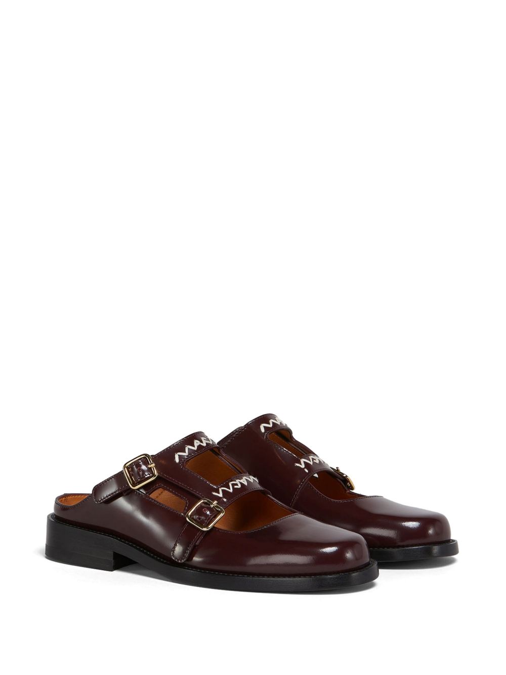 Mules slip-on in bordeaux Marni - donna 