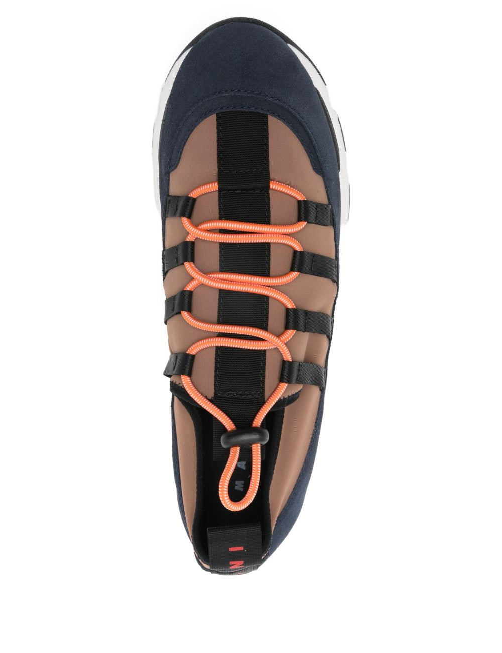 Sneakers running con lacci in lycra multicolore Marni - uomo 