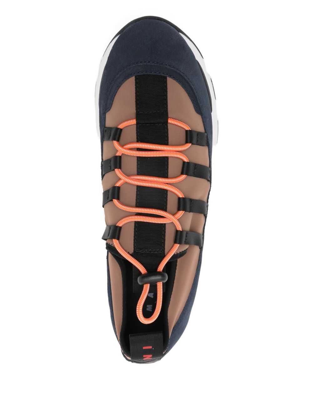 Sneakers running con lacci in lycra multicolore Marni - uomo 