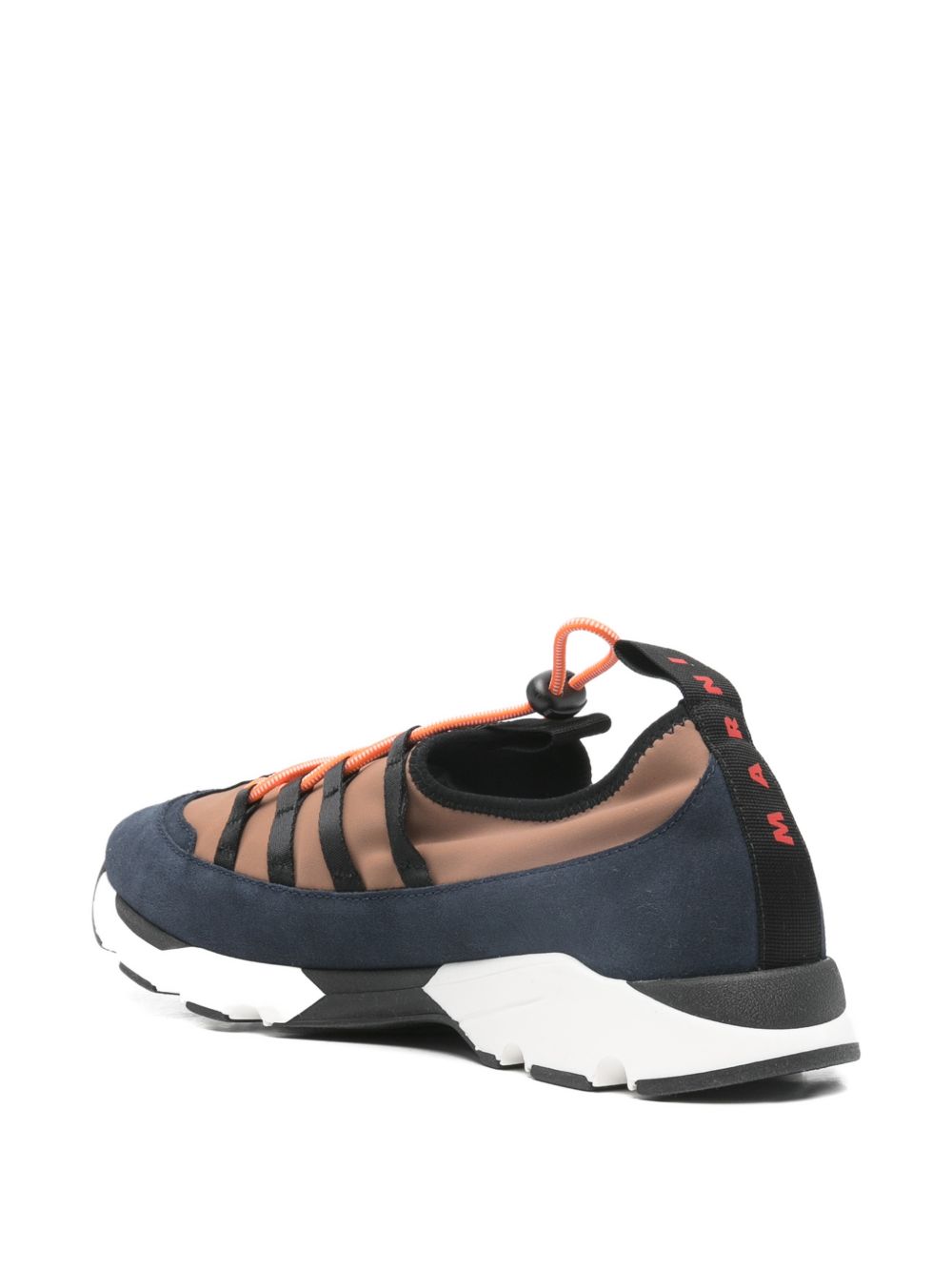 Sneakers running con lacci in lycra multicolore Marni - uomo 