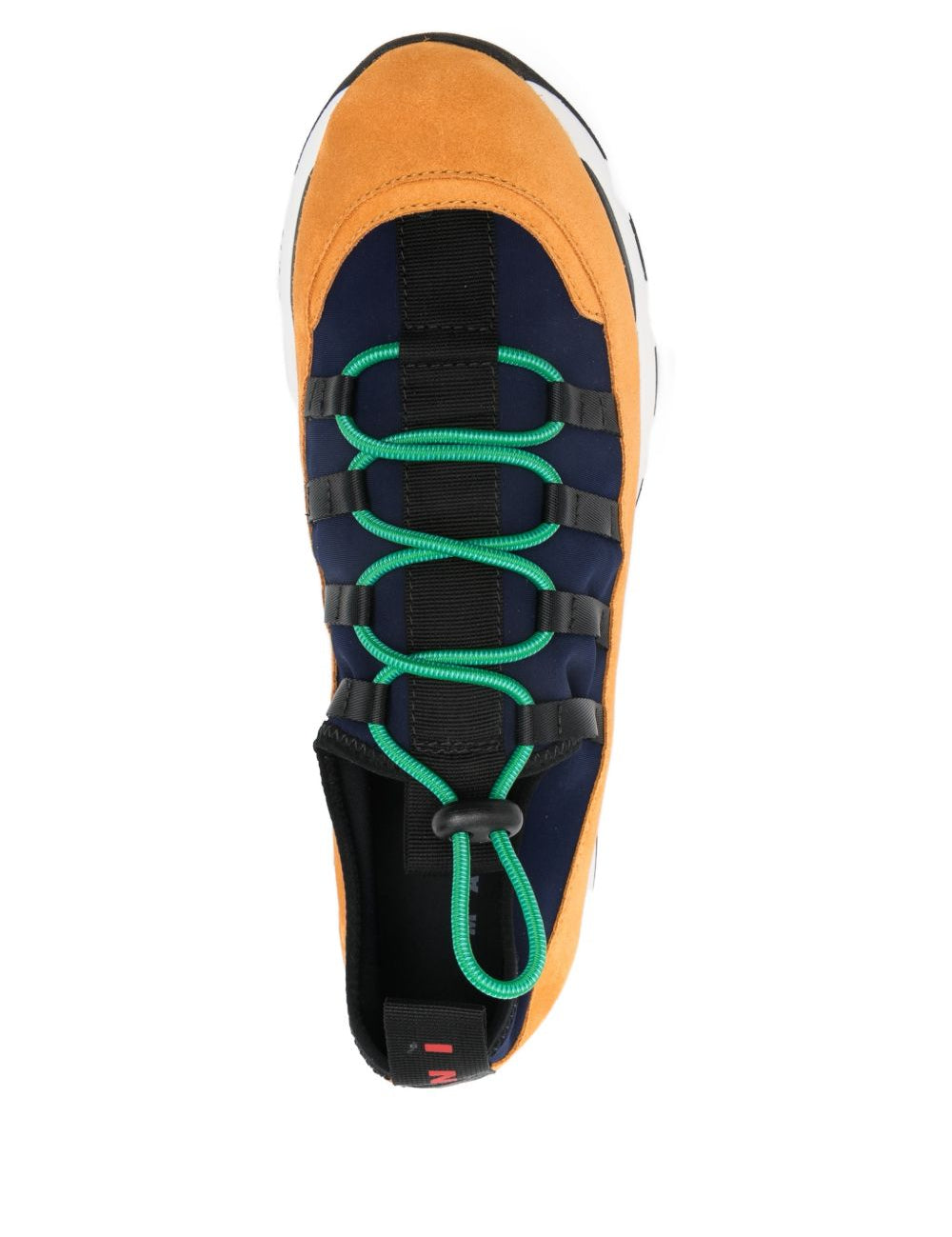 Sneakers running con lacci in lycra multicolore Marni - uomo 