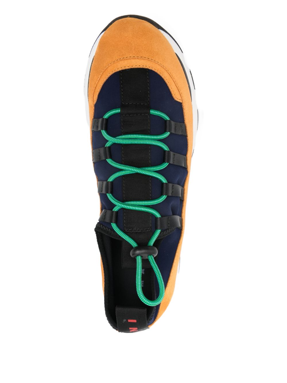 Sneakers running con lacci in lycra multicolore Marni - uomo 