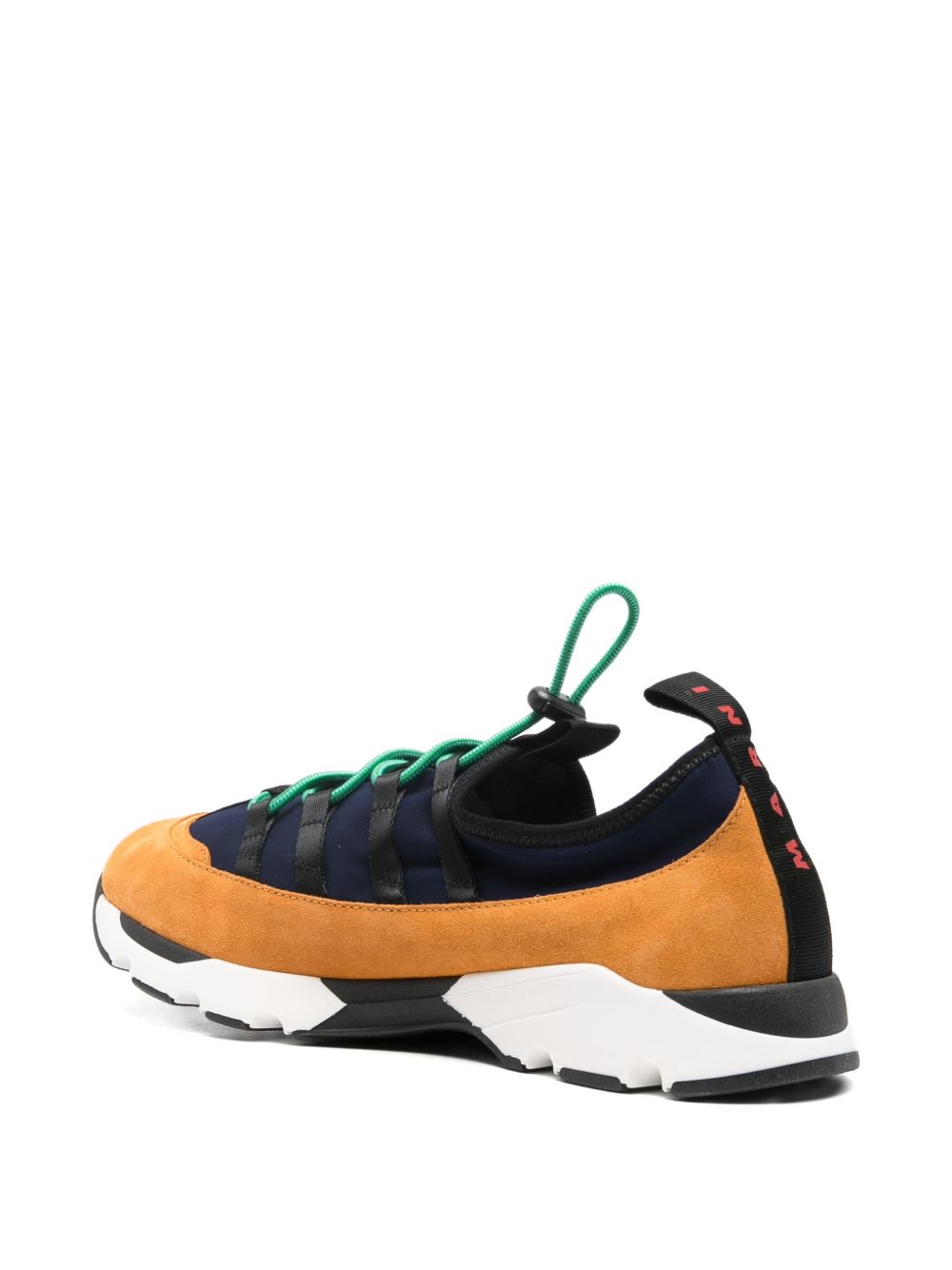 Sneakers running con lacci in lycra multicolore Marni - uomo 