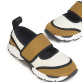 Sneakers con design a pannelli in beige Marni - donna 