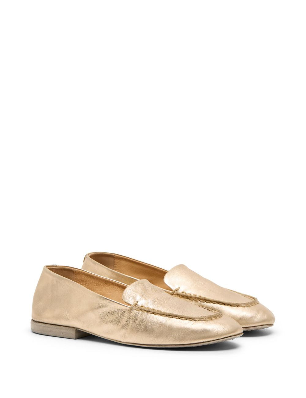 Mocassini in pelle in oro Marsell - donna 