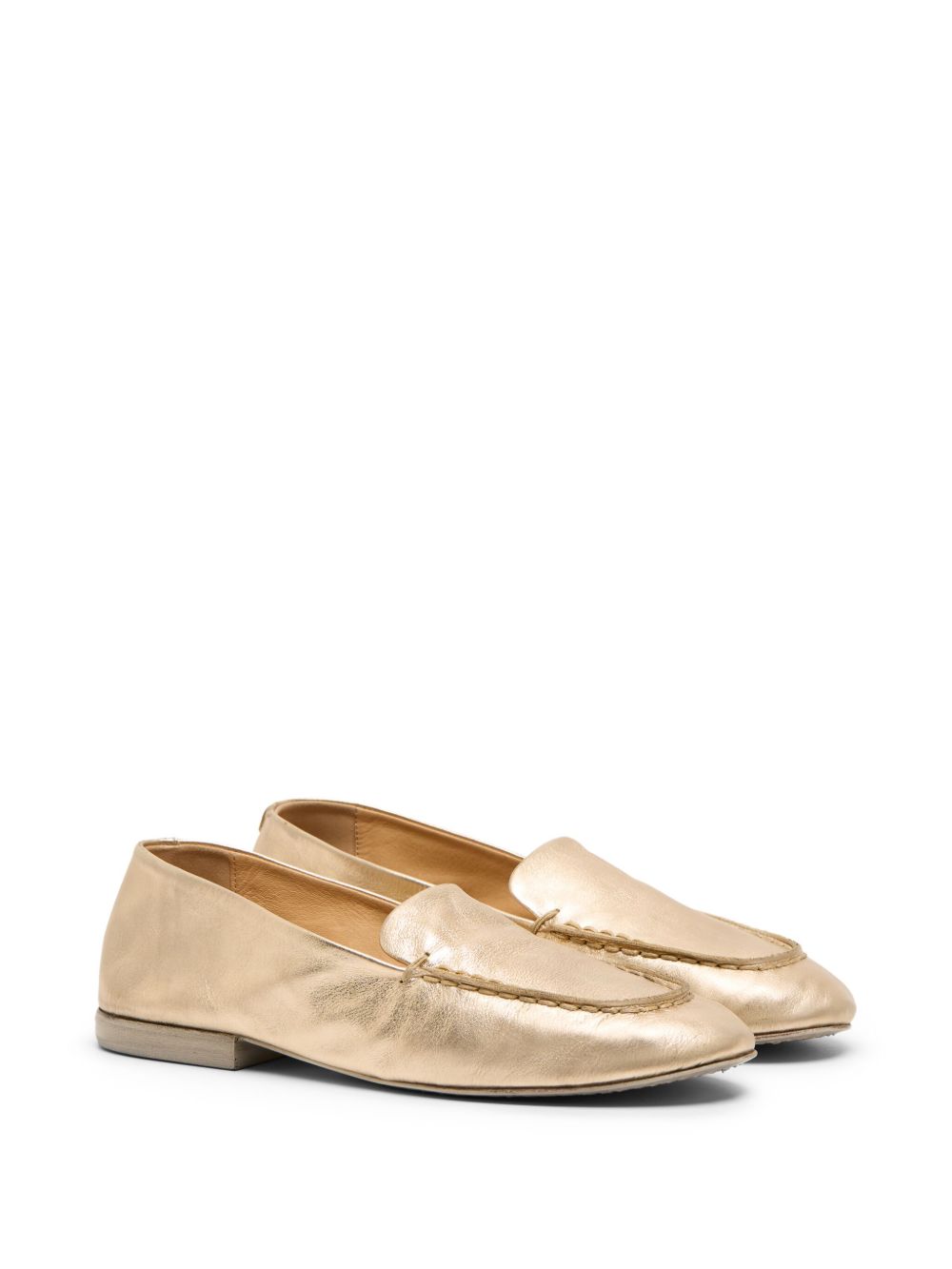 Mocassini in pelle in oro Marsell - donna 