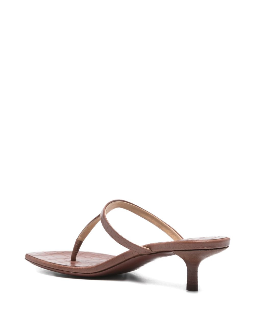 Sandali infradito effetto coccodrillo in marrone Marsell - donna 